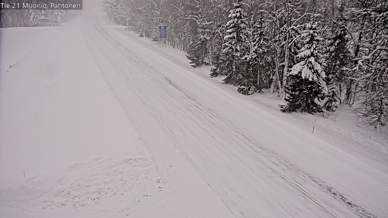 Weather Camera Image Väg 21 Muonio Pahtonen, Muonio, Lappi