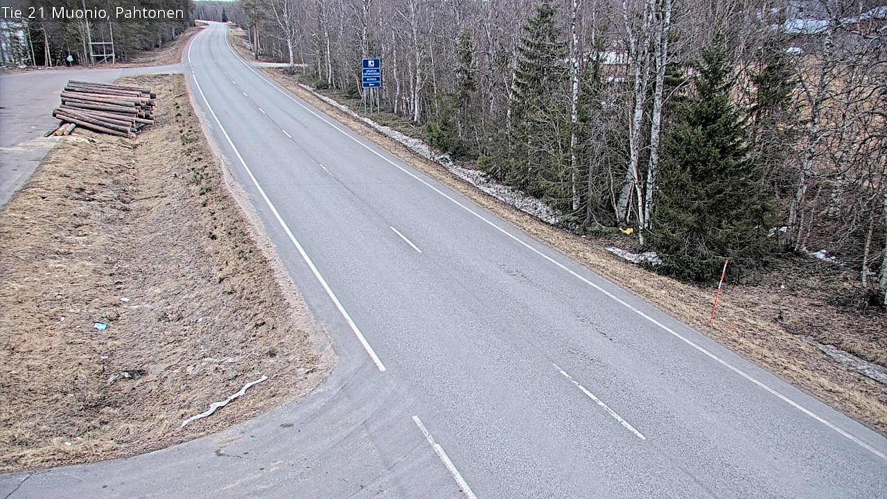 Weather Camera Image Road 21 Muonio Pahtonen, Muonio, Lappi