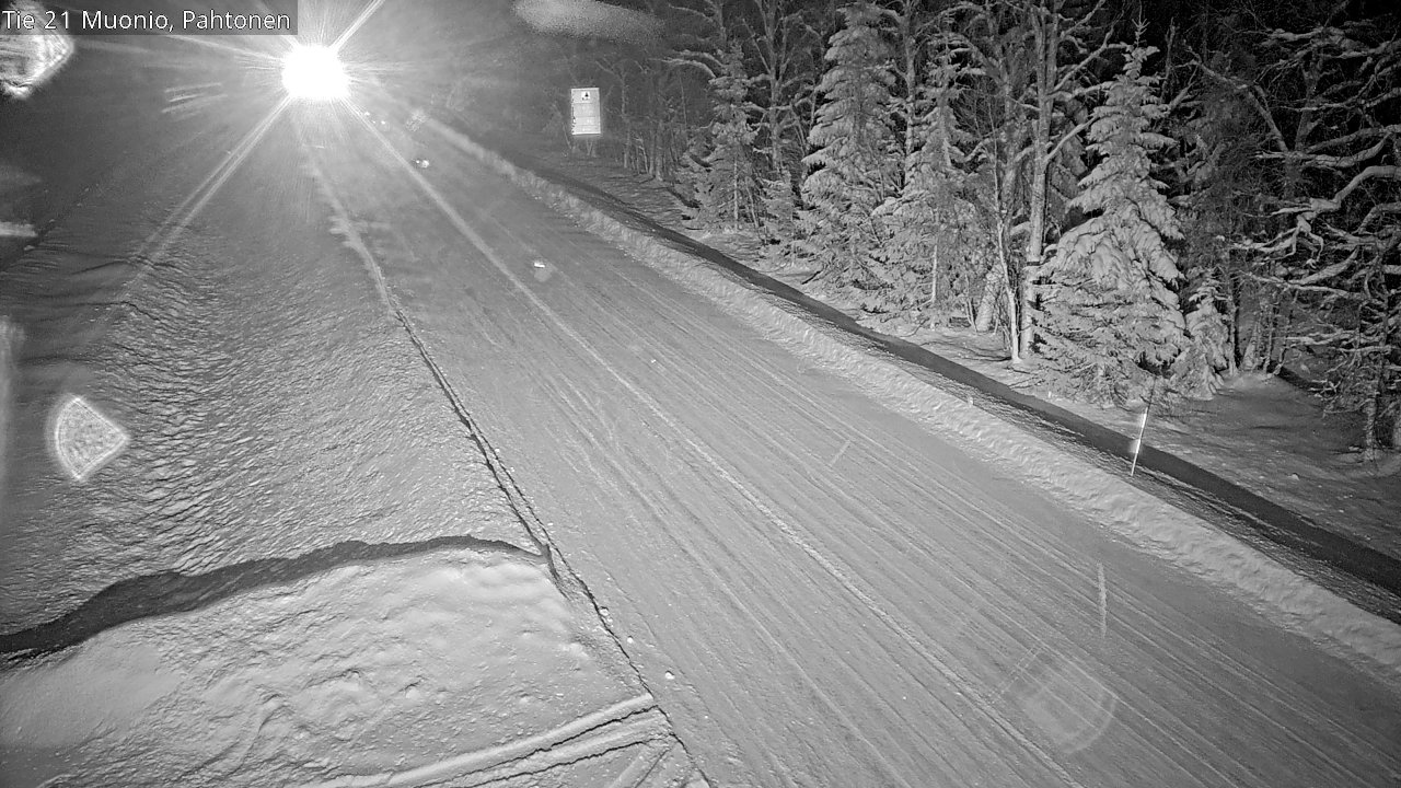 Weather Camera Image Väg 21 Muonio Pahtonen, Muonio, Lappi