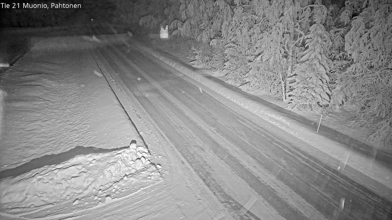 Weather Camera Image Väg 21 Muonio Pahtonen, Muonio, Lappi