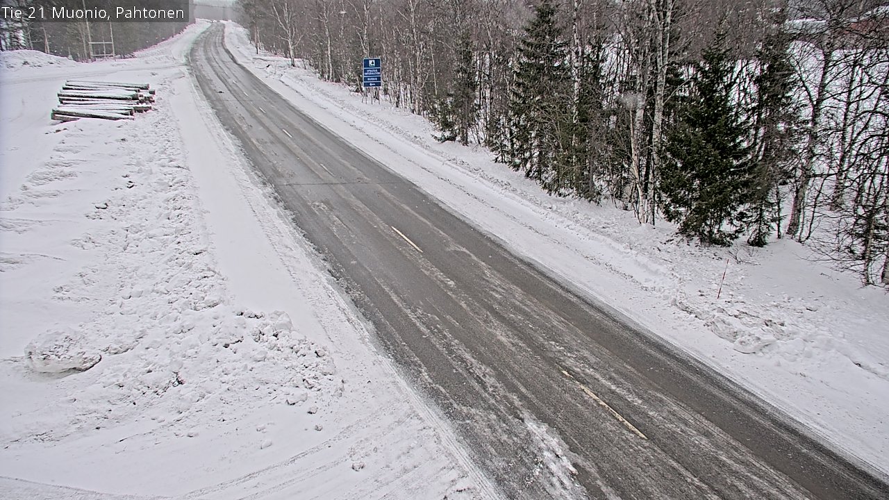 Weather Camera Image Road 21 Muonio Pahtonen, Muonio, Lappi