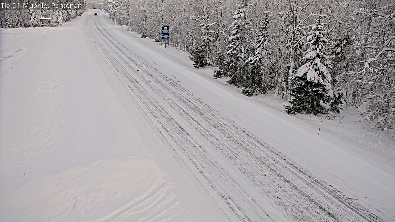 Weather Camera Image Road 21 Muonio Pahtonen, Muonio, Lappi