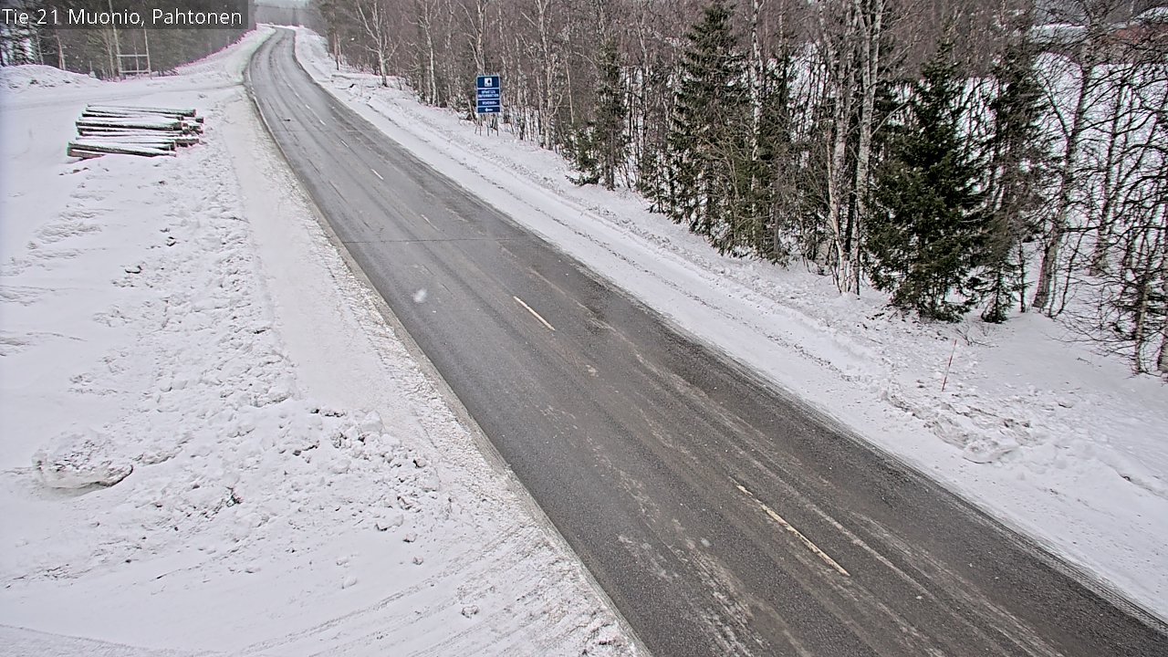 Weather Camera Image Road 21 Muonio Pahtonen, Muonio, Lappi