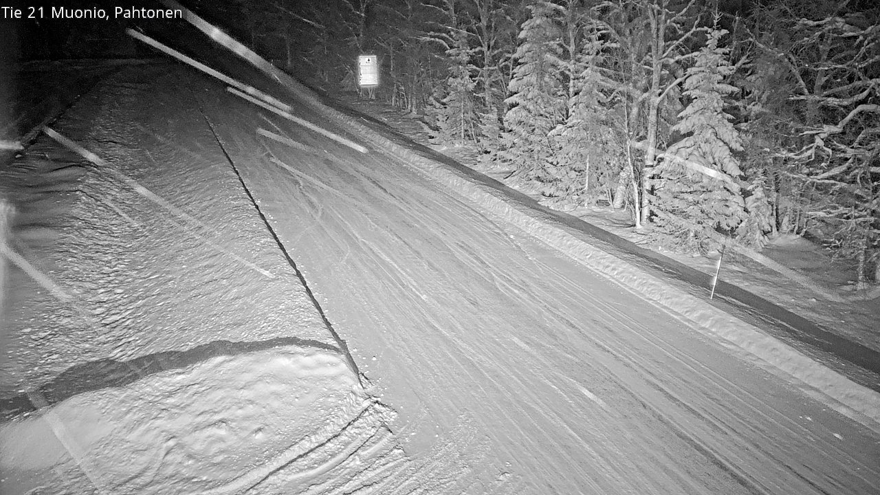 Weather Camera Image Väg 21 Muonio Pahtonen, Muonio, Lappi