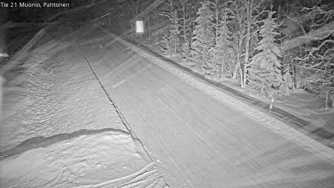 Weather Camera Image Väg 21 Muonio Pahtonen, Muonio, Lappi