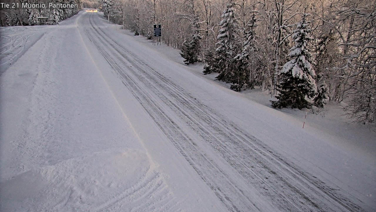 Weather Camera Image Road 21 Muonio Pahtonen, Muonio, Lappi