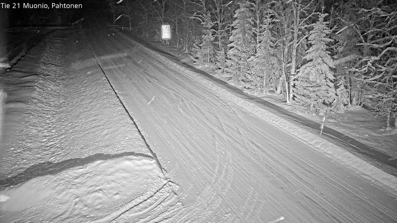 Weather Camera Image Väg 21 Muonio Pahtonen, Muonio, Lappi