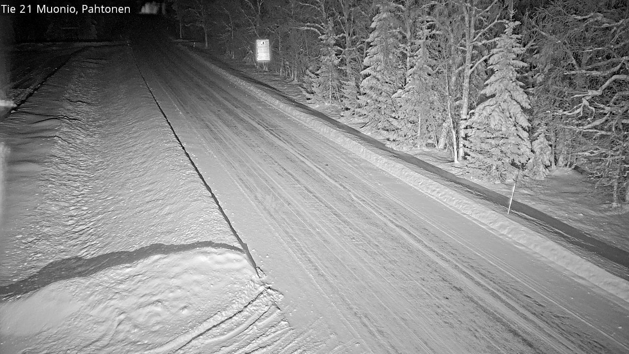 Weather Camera Image Road 21 Muonio Pahtonen, Muonio, Lappi