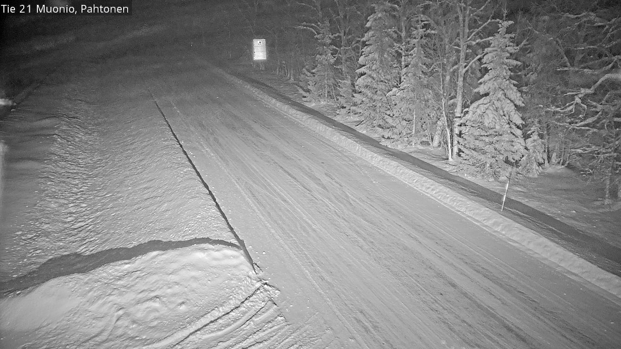 Weather Camera Image Väg 21 Muonio Pahtonen, Muonio, Lappi