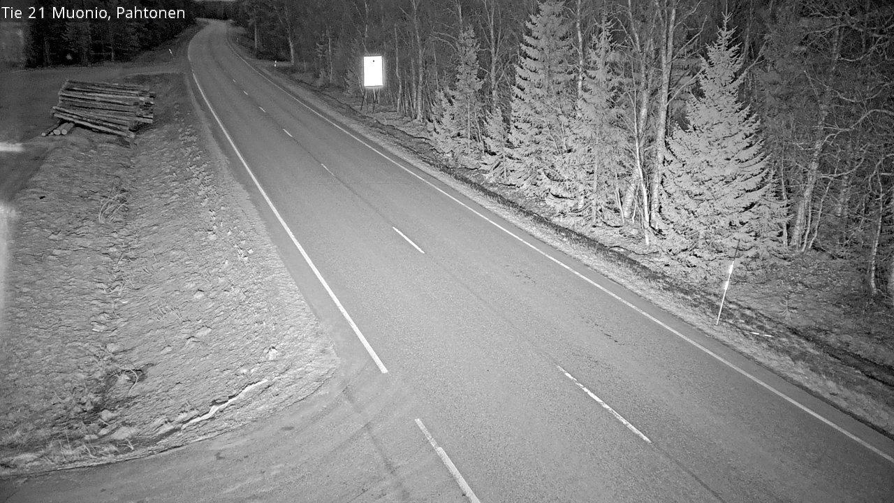 Weather Camera Image Väg 21 Muonio Pahtonen, Muonio, Lappi