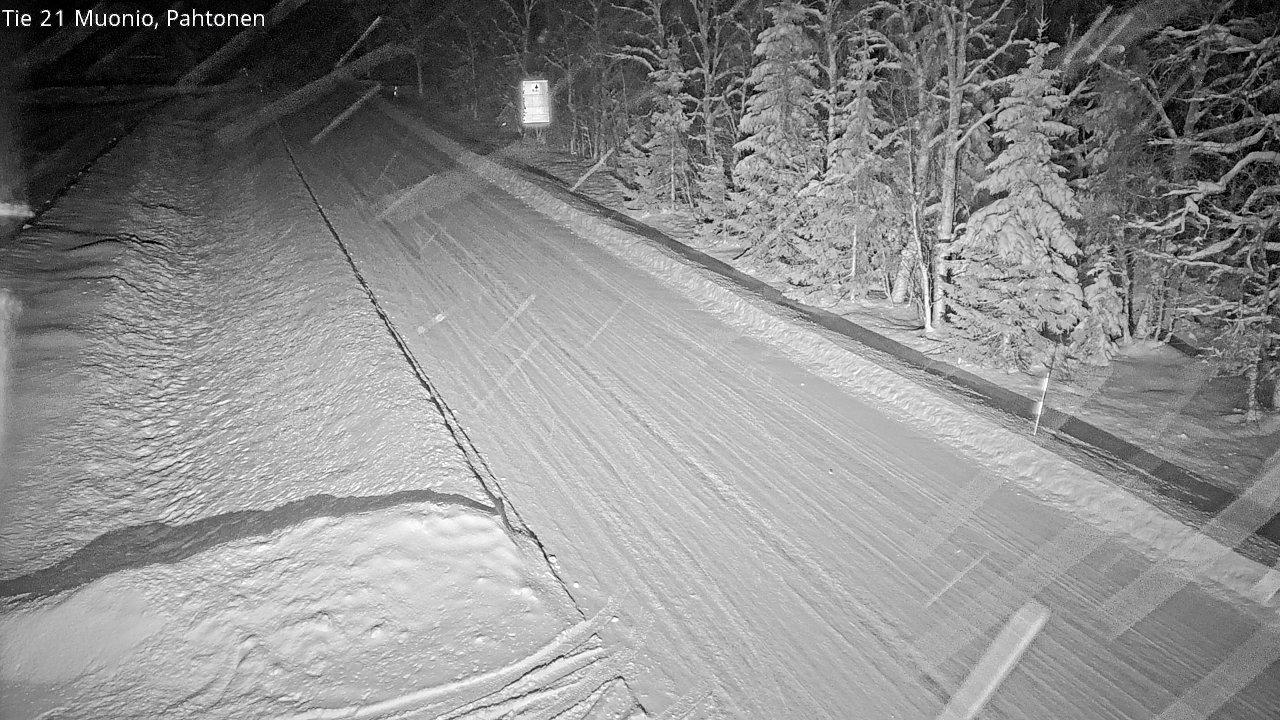 Weather Camera Image Väg 21 Muonio Pahtonen, Muonio, Lappi