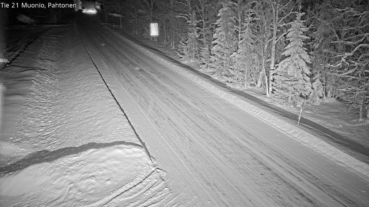 Weather Camera Image Road 21 Muonio Pahtonen, Muonio, Lappi