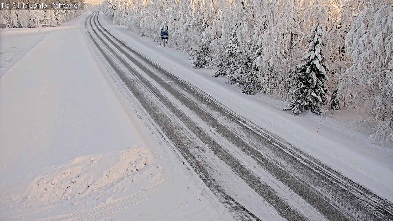 Weather Camera Image Road 21 Muonio Pahtonen, Muonio, Lappi