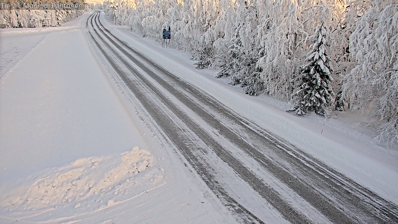 Weather Camera Image Road 21 Muonio Pahtonen, Muonio, Lappi