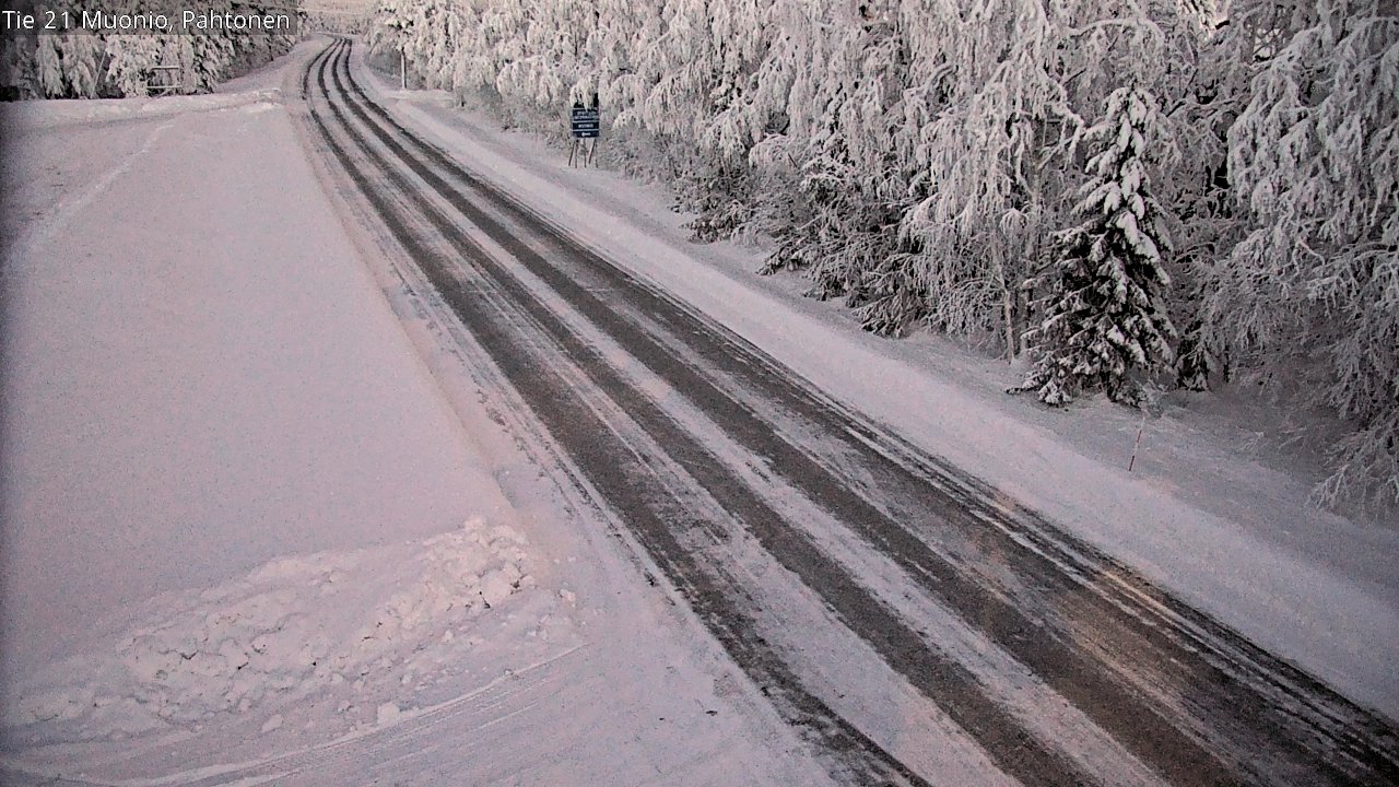 Weather Camera Image Road 21 Muonio Pahtonen, Muonio, Lappi