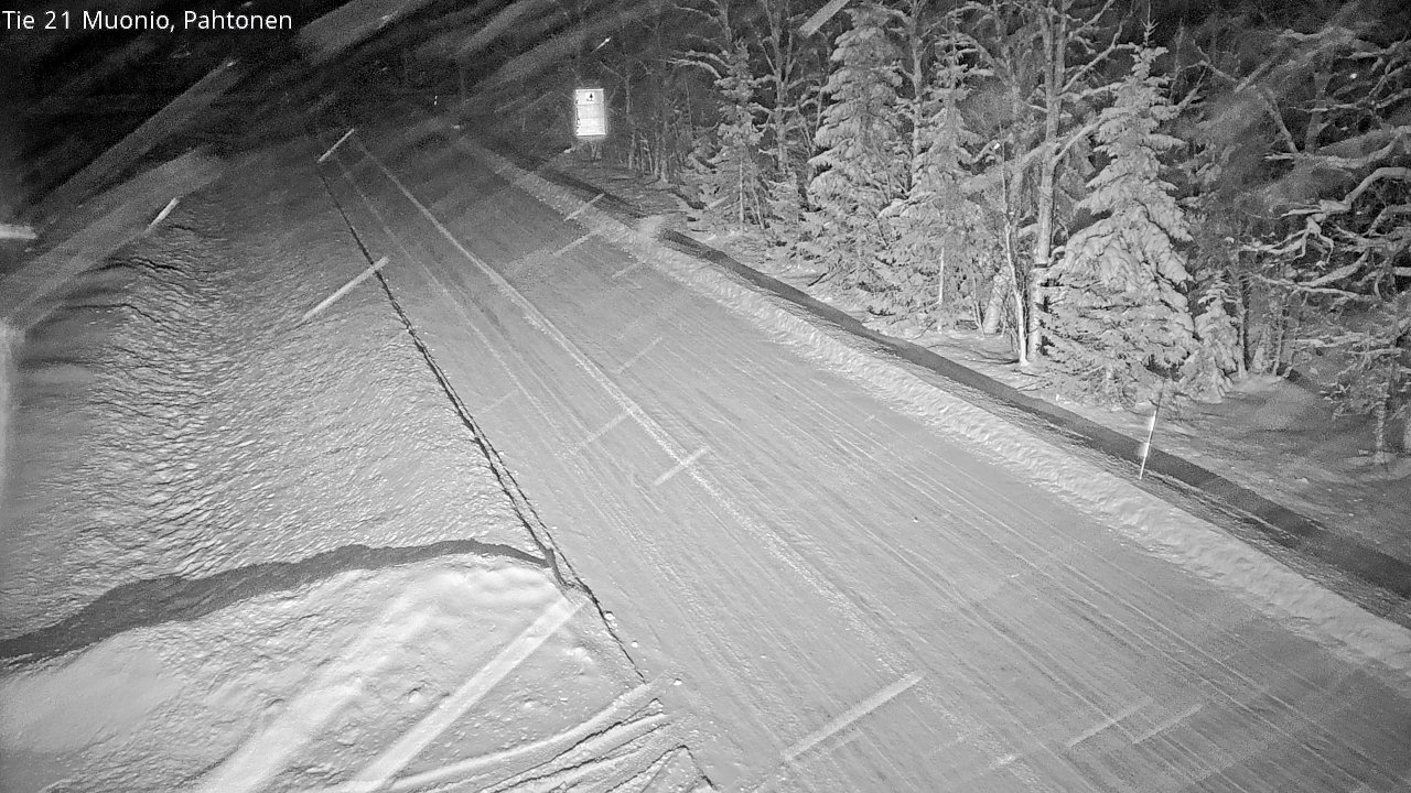 Weather Camera Image Väg 21 Muonio Pahtonen, Muonio, Lappi