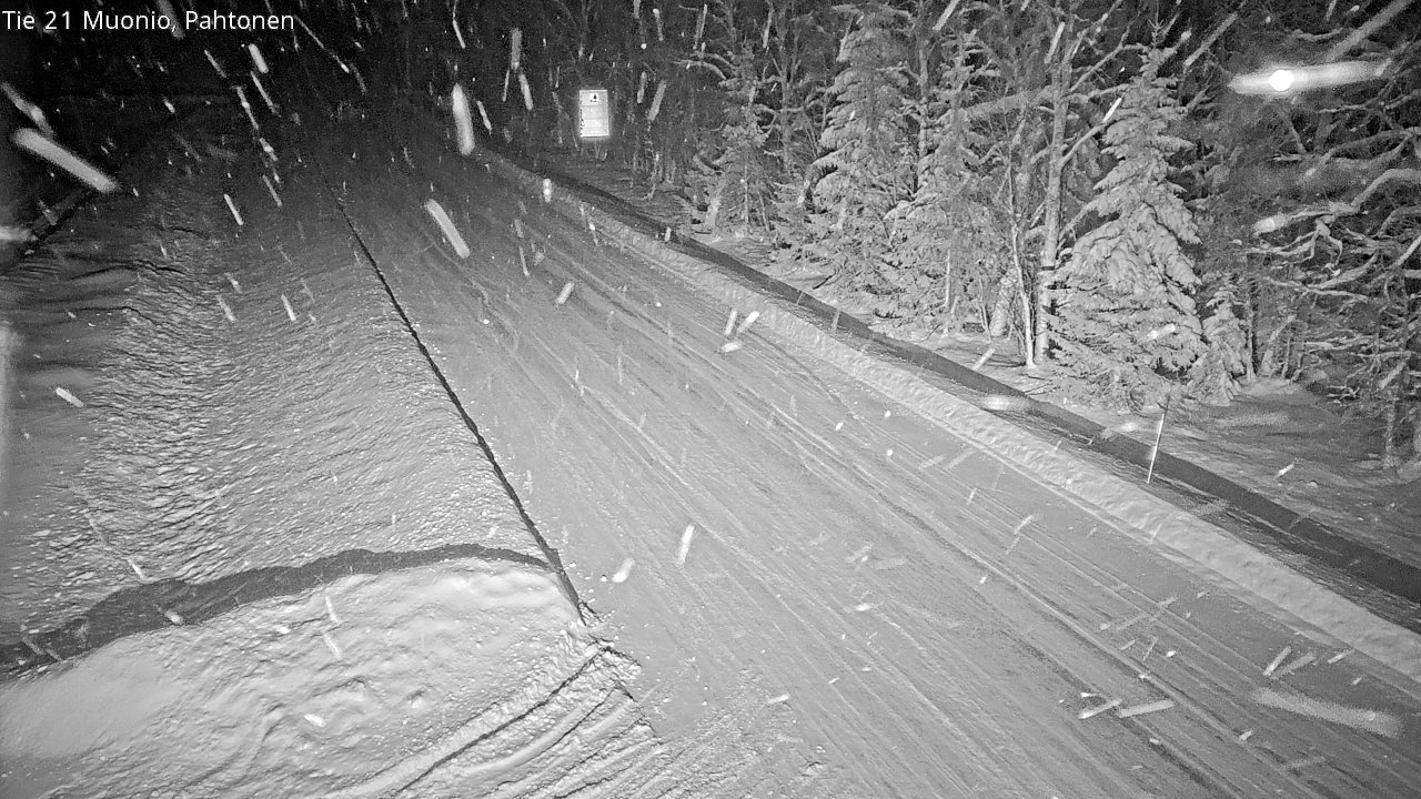 Weather Camera Image Väg 21 Muonio Pahtonen, Muonio, Lappi