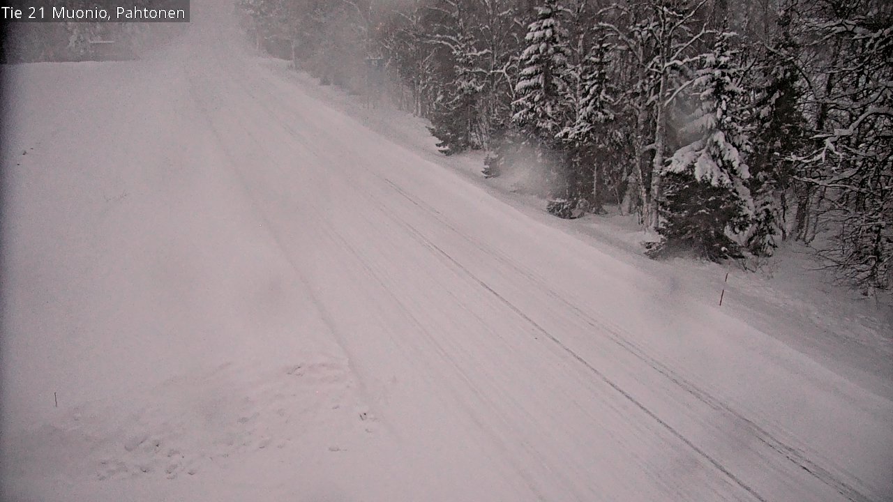 Weather Camera Image Väg 21 Muonio Pahtonen, Muonio, Lappi