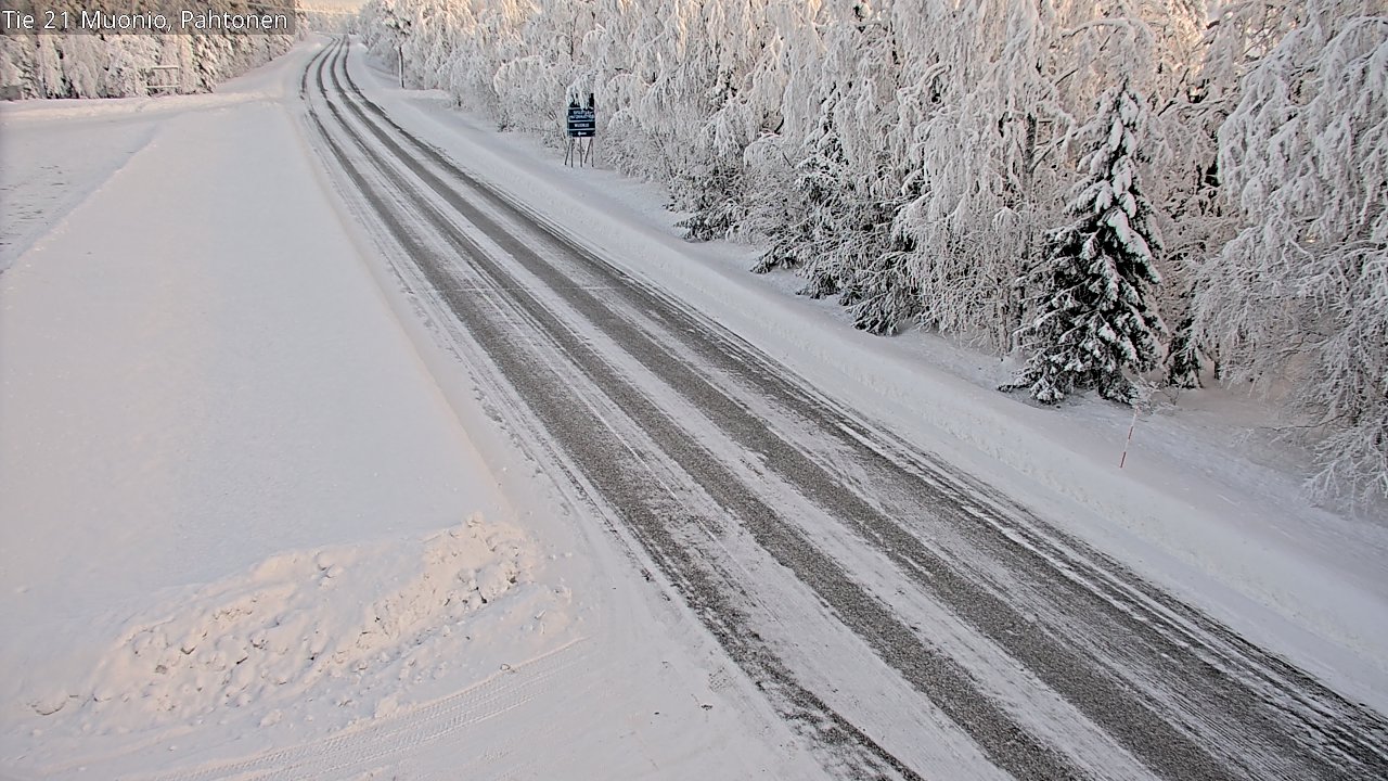 Weather Camera Image Road 21 Muonio Pahtonen, Muonio, Lappi