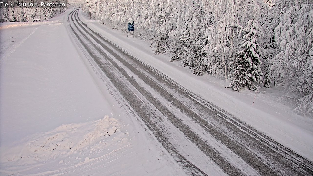 Weather Camera Image Road 21 Muonio Pahtonen, Muonio, Lappi