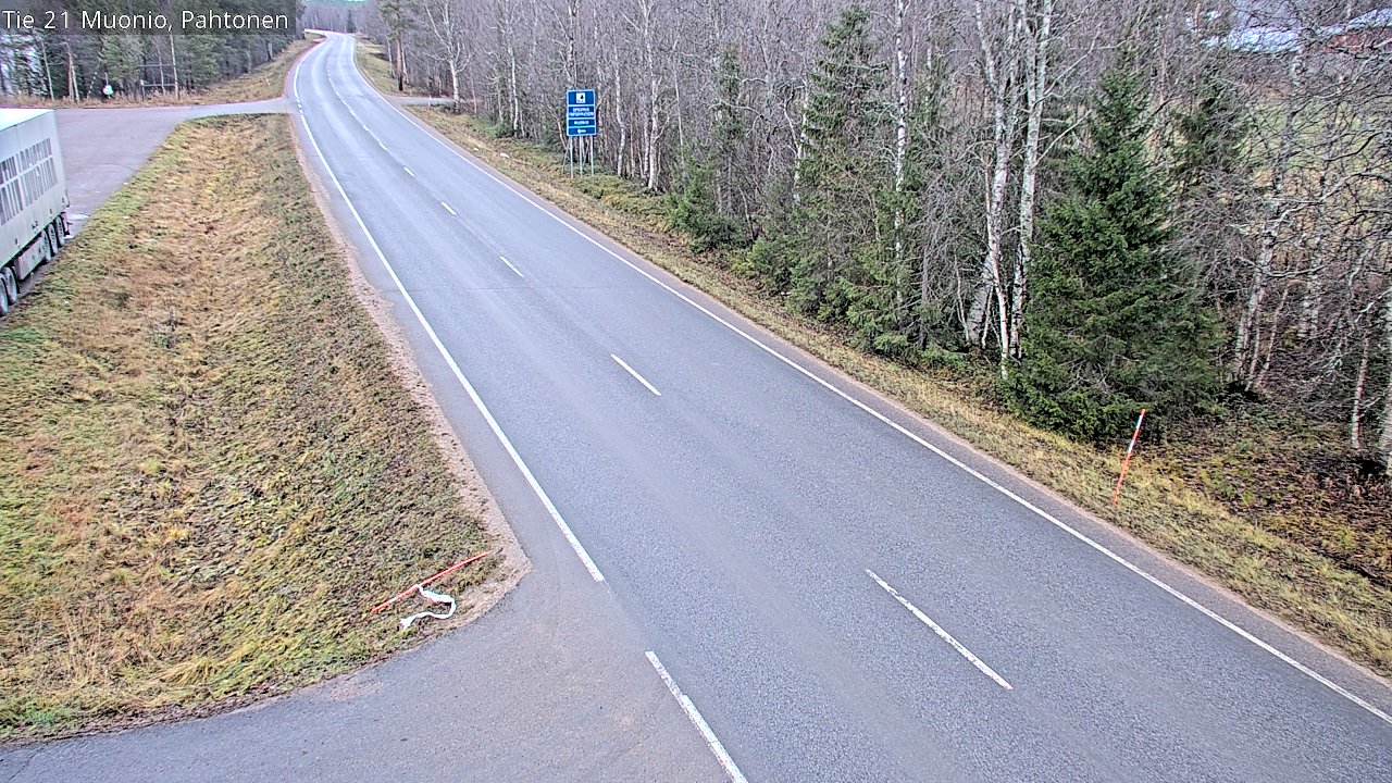 Weather Camera Image Väg 21 Muonio Pahtonen, Muonio, Lappi