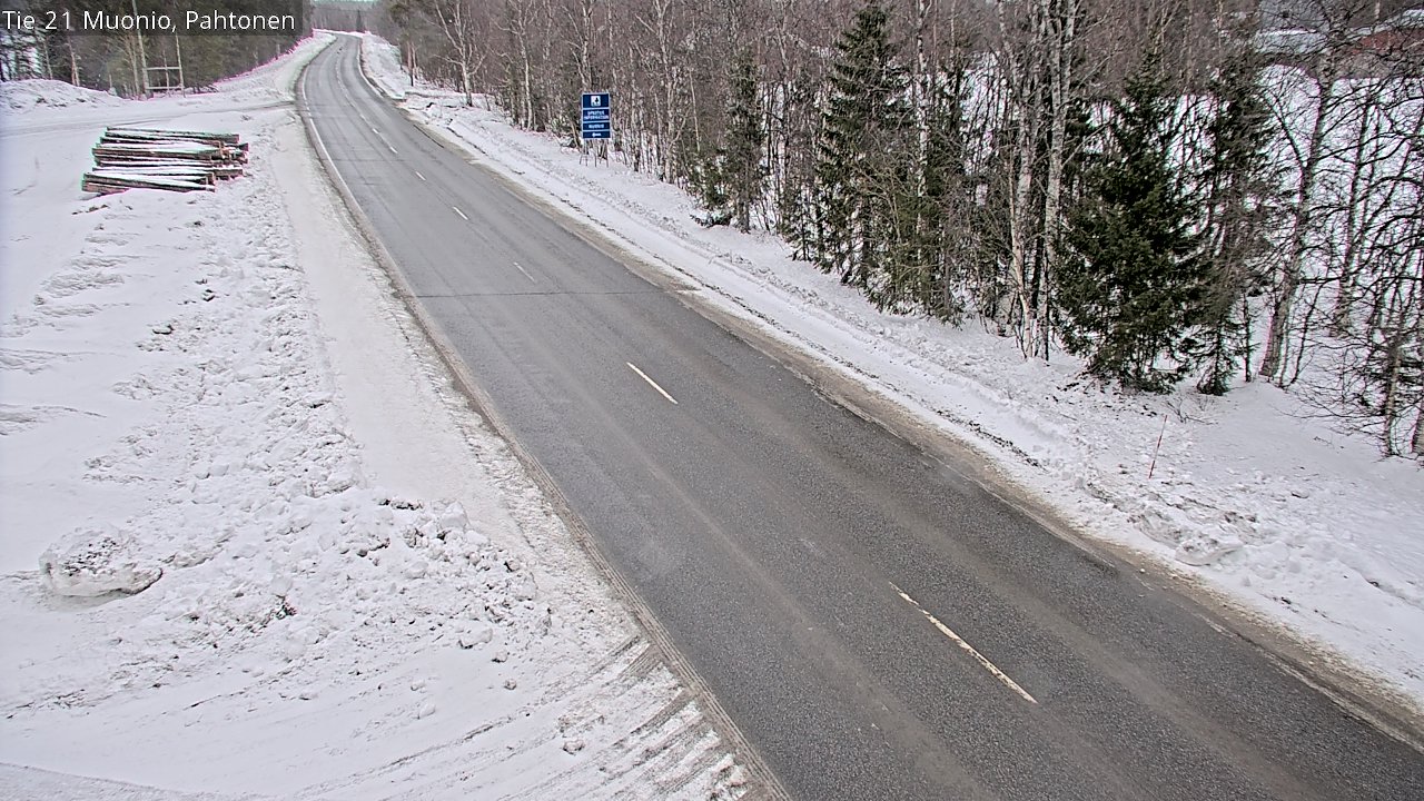 Weather Camera Image Väg 21 Muonio Pahtonen, Muonio, Lappi