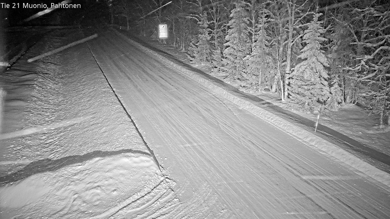 Weather Camera Image Väg 21 Muonio Pahtonen, Muonio, Lappi