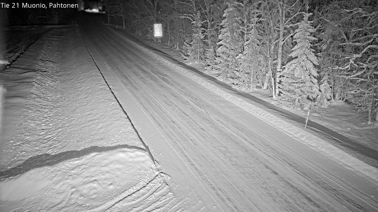 Weather Camera Image Road 21 Muonio Pahtonen, Muonio, Lappi
