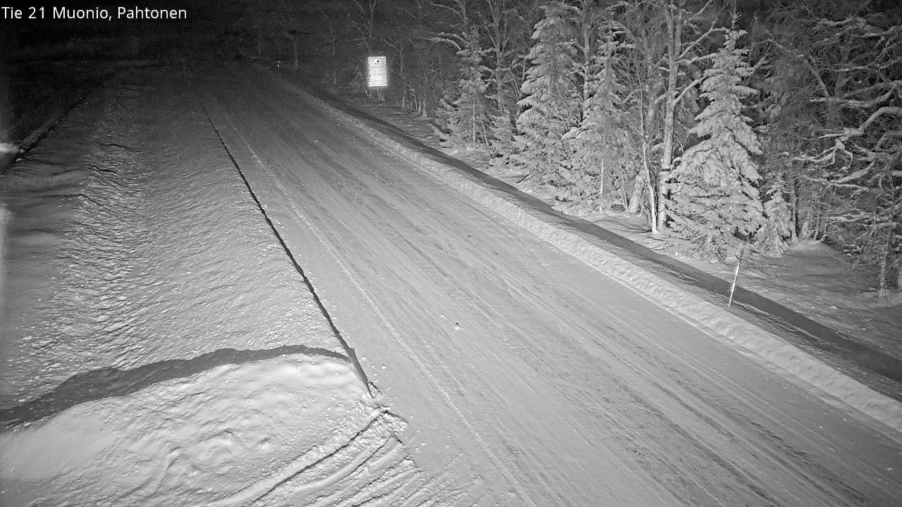 Weather Camera Image Väg 21 Muonio Pahtonen, Muonio, Lappi