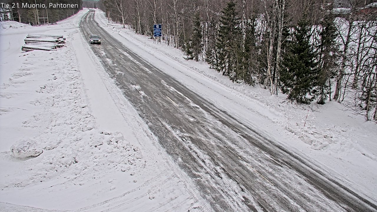 Weather Camera Image Road 21 Muonio Pahtonen, Muonio, Lappi