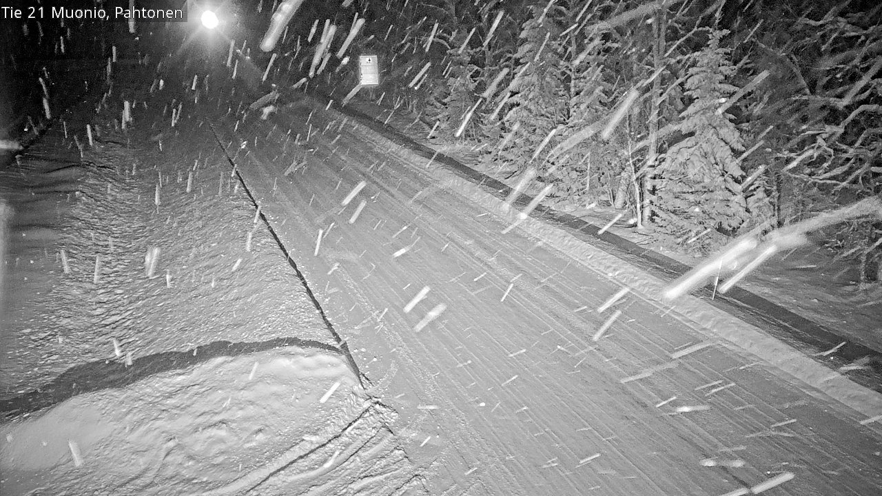 Weather Camera Image Väg 21 Muonio Pahtonen, Muonio, Lappi