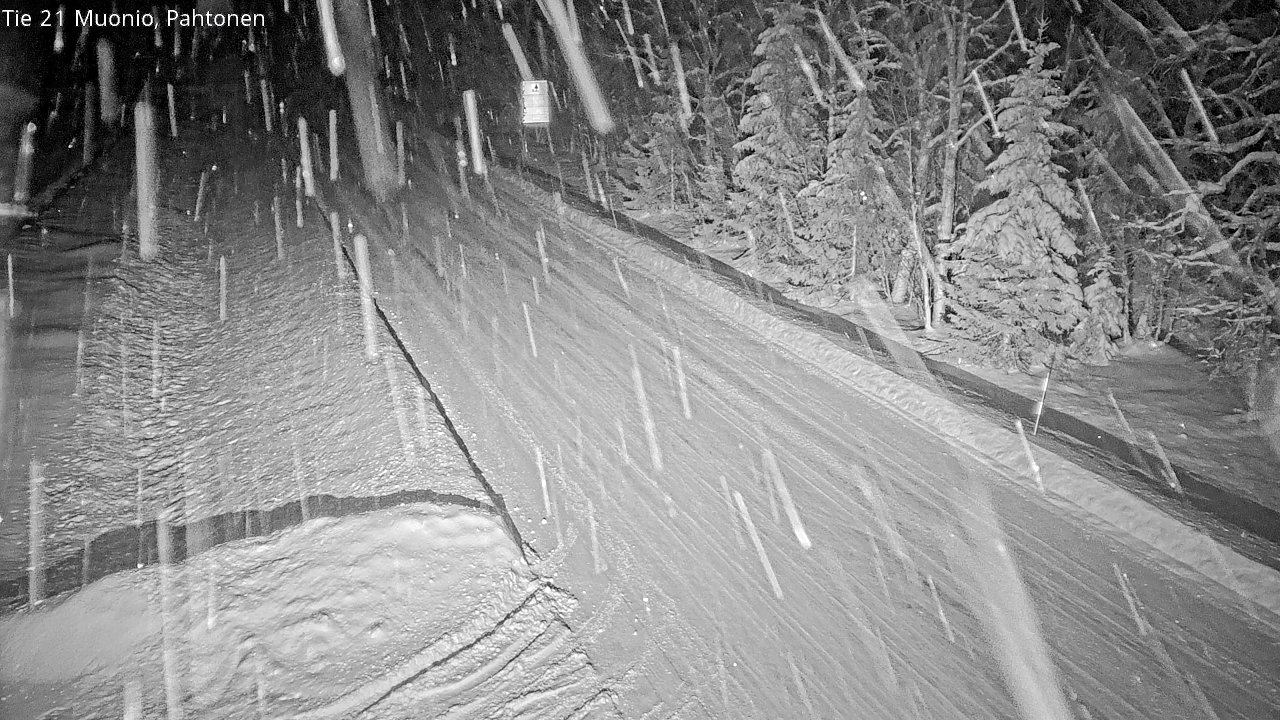 Weather Camera Image Väg 21 Muonio Pahtonen, Muonio, Lappi