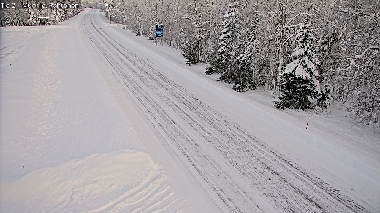 Weather Camera Image Road 21 Muonio Pahtonen, Muonio, Lappi