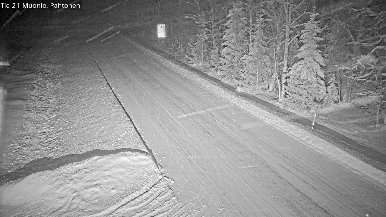 Weather Camera Image Väg 21 Muonio Pahtonen, Muonio, Lappi