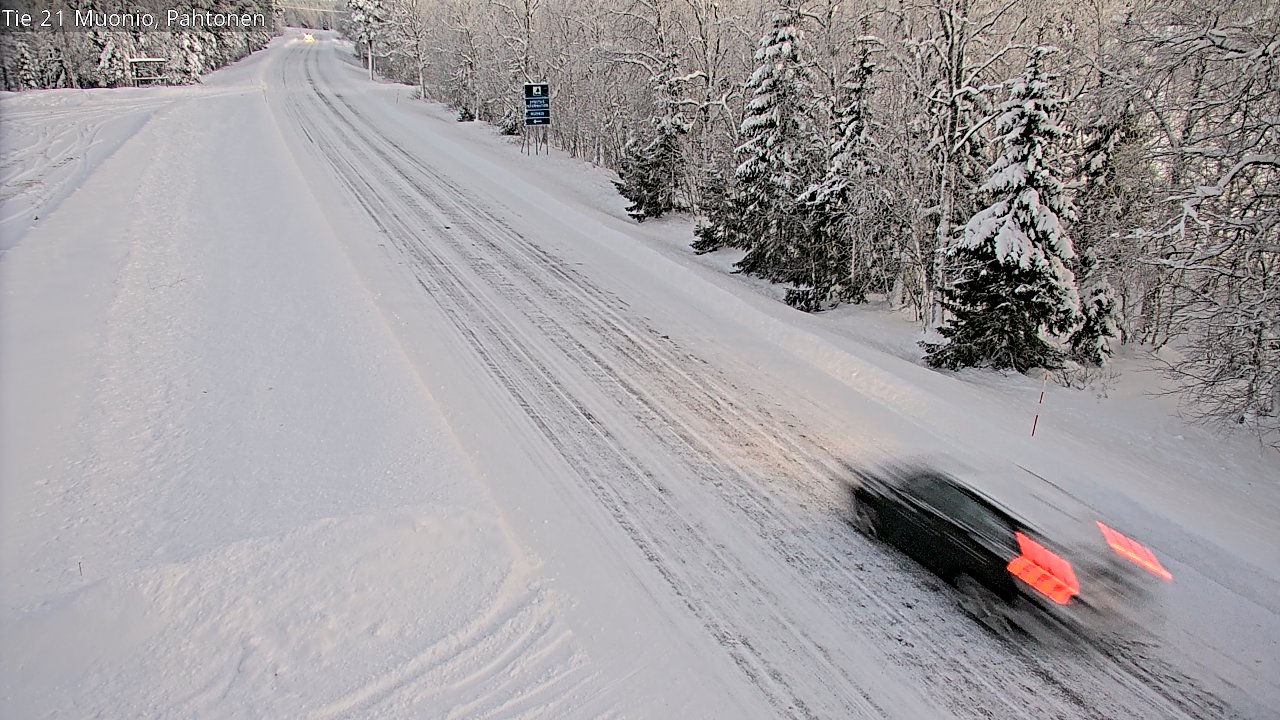 Weather Camera Image Road 21 Muonio Pahtonen, Muonio, Lappi