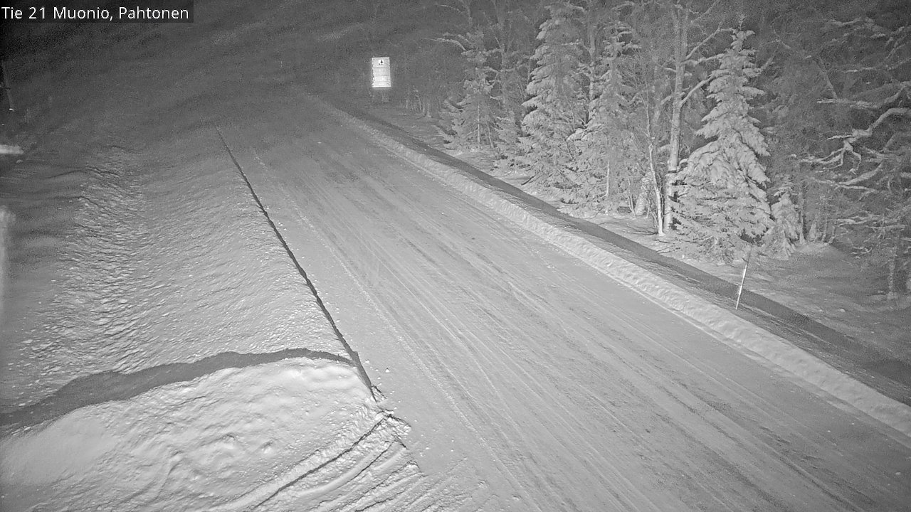 Weather Camera Image Väg 21 Muonio Pahtonen, Muonio, Lappi