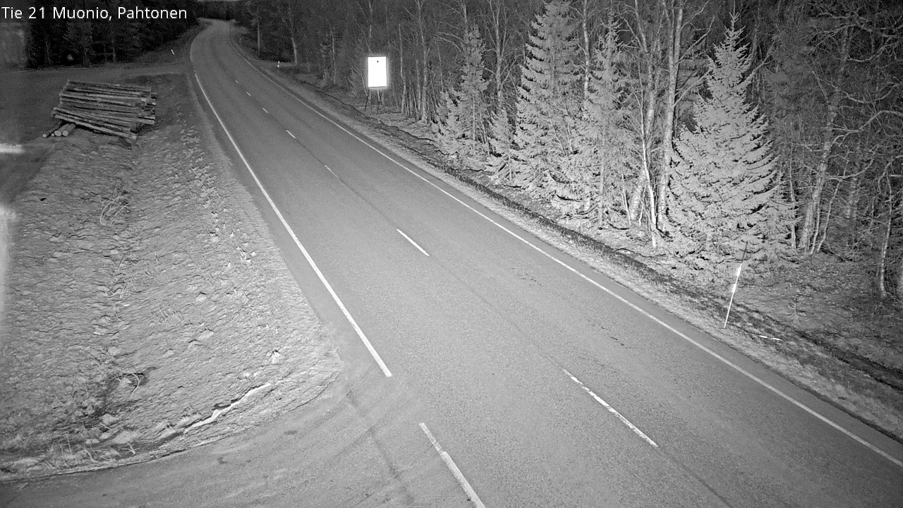 Weather Camera Image Väg 21 Muonio Pahtonen, Muonio, Lappi