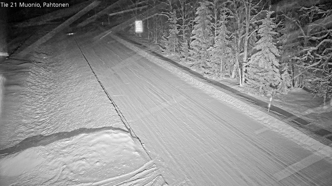 Weather Camera Image Väg 21 Muonio Pahtonen, Muonio, Lappi