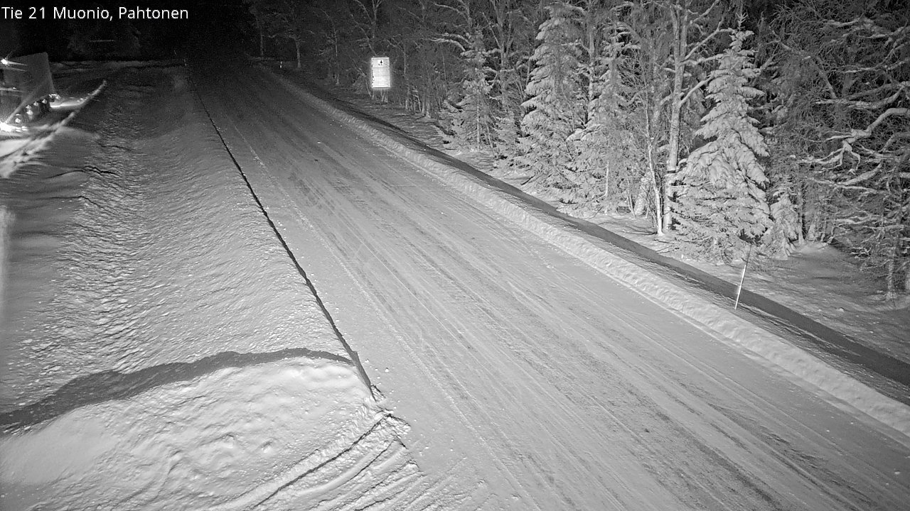 Weather Camera Image Väg 21 Muonio Pahtonen, Muonio, Lappi