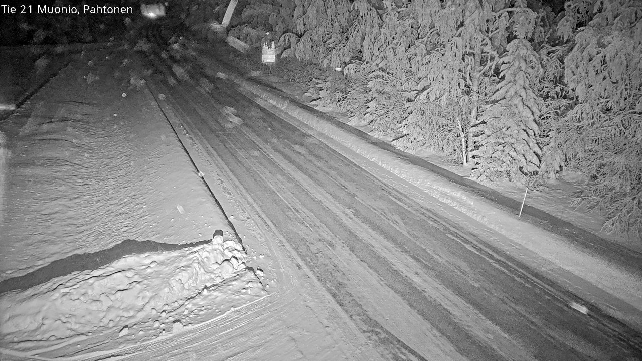 Weather Camera Image Road 21 Muonio Pahtonen, Muonio, Lappi