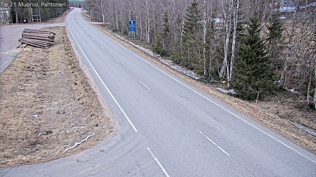 Weather Camera Image Road 21 Muonio Pahtonen, Muonio, Lappi