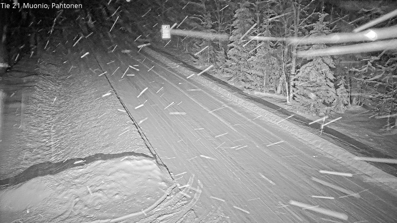 Weather Camera Image Väg 21 Muonio Pahtonen, Muonio, Lappi