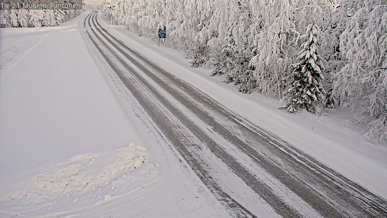 Weather Camera Image Road 21 Muonio Pahtonen, Muonio, Lappi