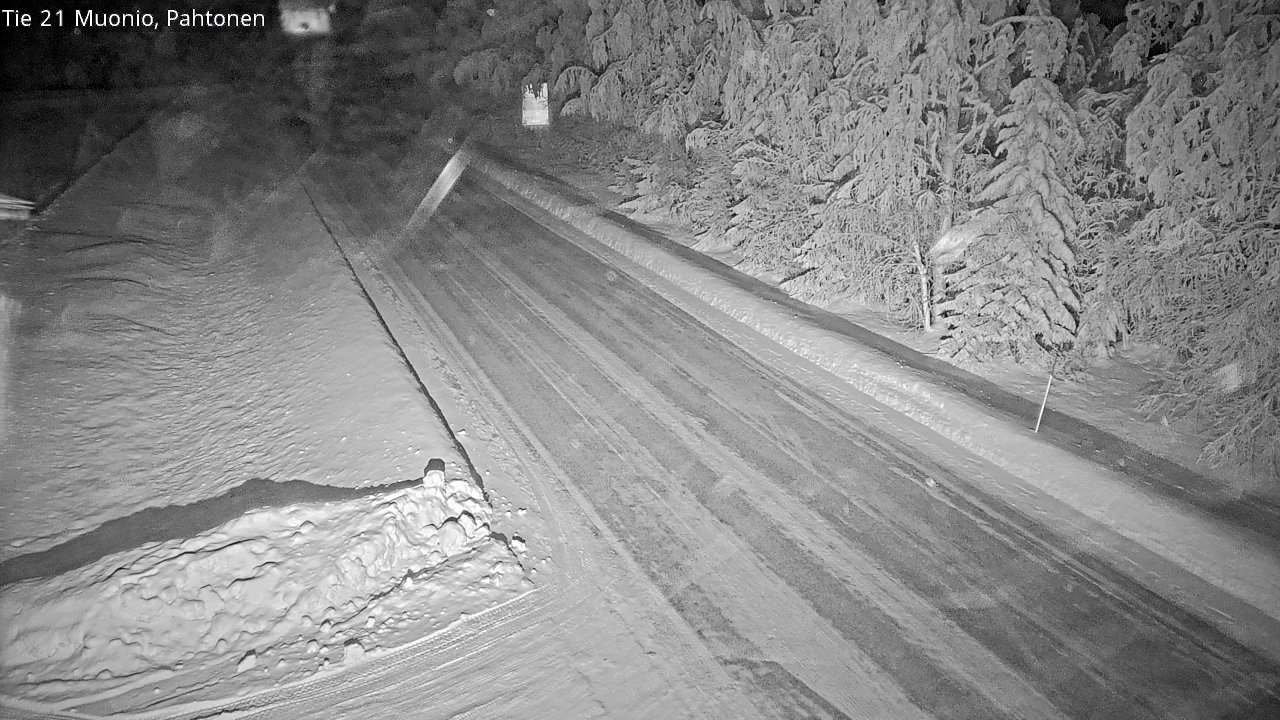 Weather Camera Image Road 21 Muonio Pahtonen, Muonio, Lappi