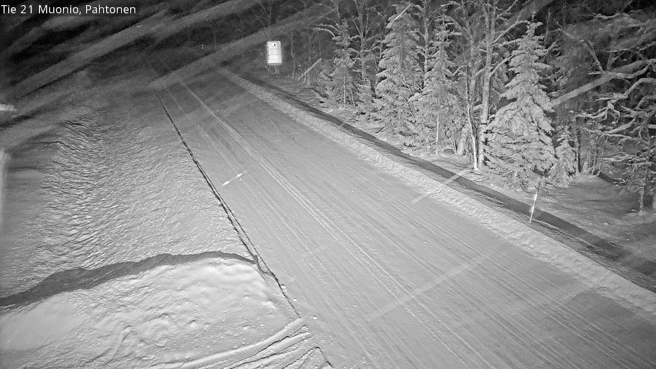 Weather Camera Image Väg 21 Muonio Pahtonen, Muonio, Lappi