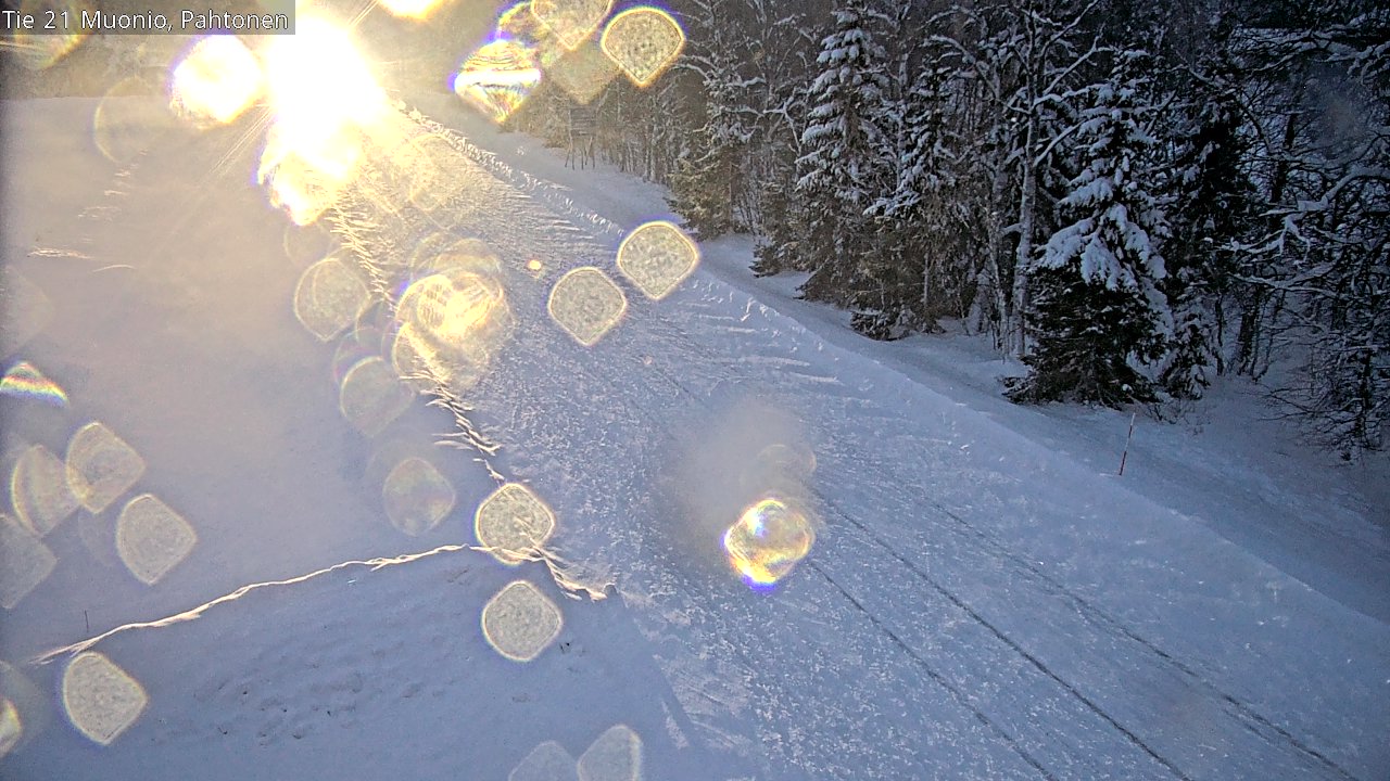 Weather Camera Image Väg 21 Muonio Pahtonen, Muonio, Lappi