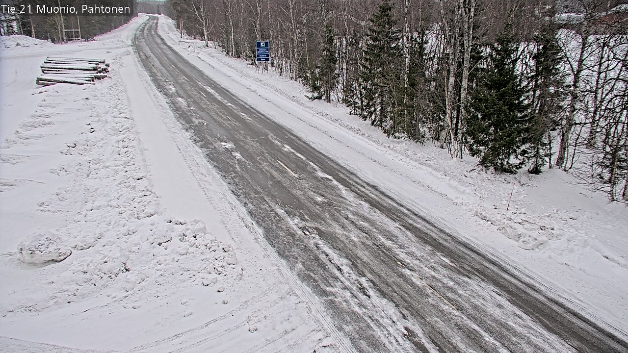 Weather Camera Image Road 21 Muonio Pahtonen, Muonio, Lappi