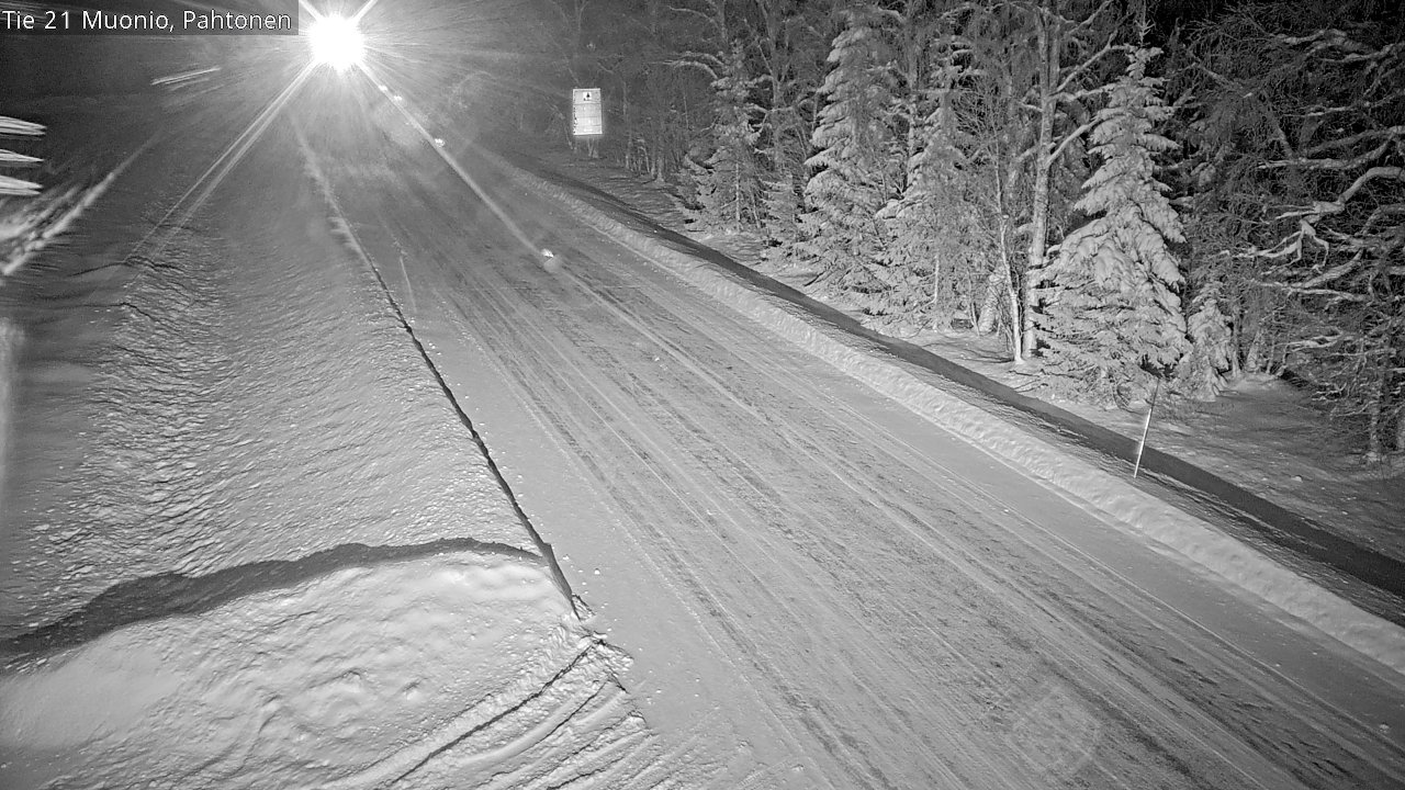 Weather Camera Image Road 21 Muonio Pahtonen, Muonio, Lappi