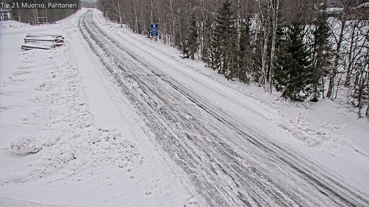 Weather Camera Image Road 21 Muonio Pahtonen, Muonio, Lappi