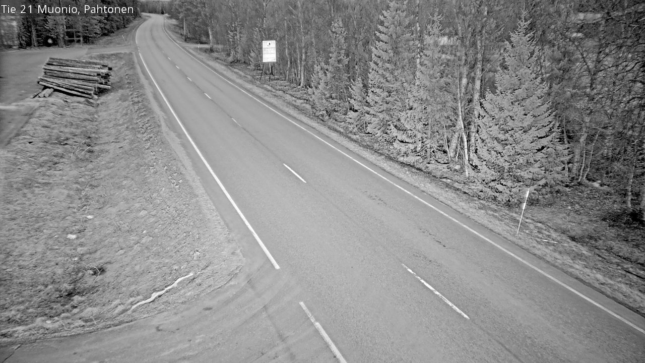 Weather Camera Image Väg 21 Muonio Pahtonen, Muonio, Lappi